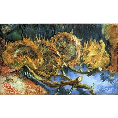 Modern art Still Life with Four Sunflowers by Vincent Van Gogh paintings for living room Hand painted High quality