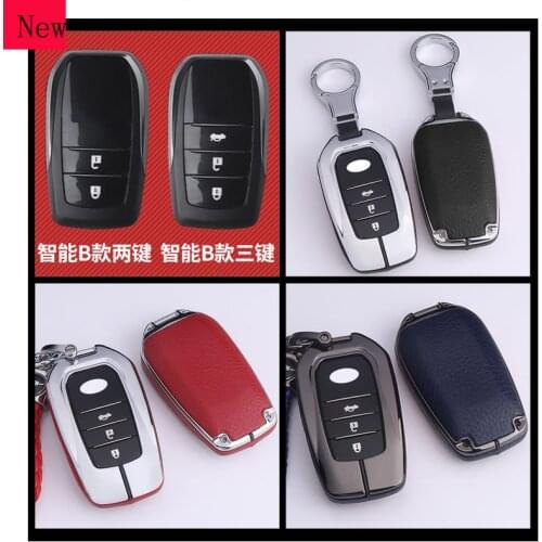 High-Quality Galvanized Alloy Car Smart Key Case Cover Fob for Toyota Corolla Levin Double Engine Izoa Highlander Crown