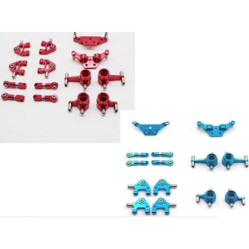 Wltoys P929 P939 K979 K989 K999 k969 1/28 RC Car Parts Upgrade Metal Full Set Steering Cup Swing Arm Shock Absorber Plate