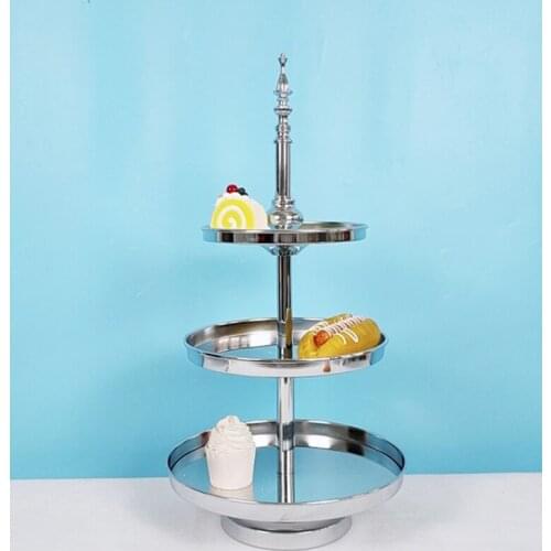 1pcs silver cooking cake tools bakeware set party dinnerware cake stand