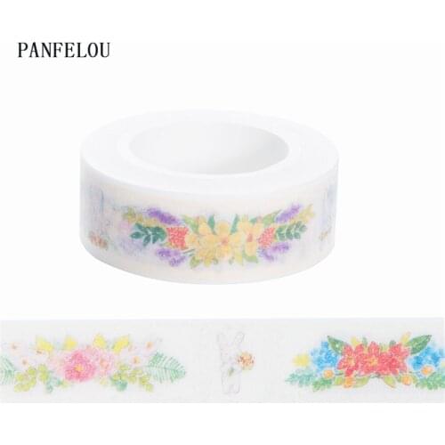 10M*15mm Color a wreath stickers Washi Masking tape Quality good price HOT sell DIY Scrapbook Embellishments Decoration