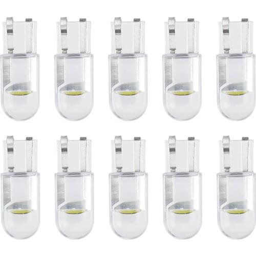 2021 New 10pcs Canbus T10 W5W 2825 COB LED wedge parking side door tool bulbs car license plate lamp for Universal car lights