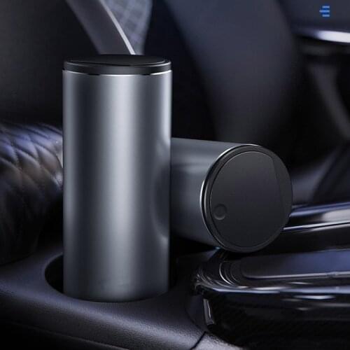500ML Car Trash Can Automotive Rubbish Bin Dust Case with Lid Large Capacity Garbage Bin Ashtray Dust Holder Storage Box