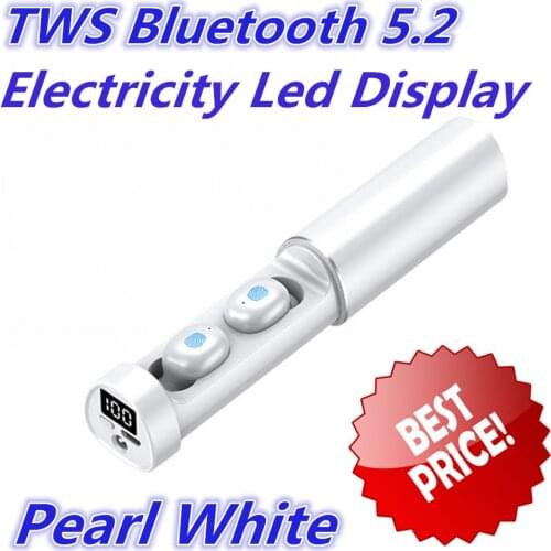 Wireless Headphones Noise Reduction Headsets Sports Sweatproof Earphones Electricity Led Display Earbuds With Microphone