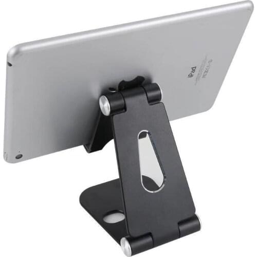 Aluminum alloy double folding mobile phone tablet desktop bracket portable mobile phone bracket mobile phone base