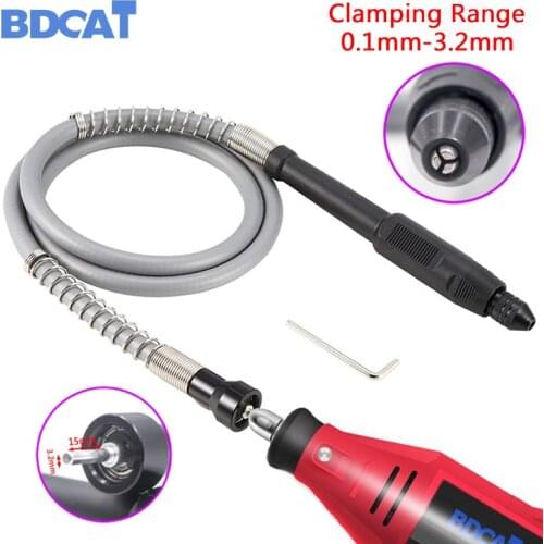 107cm 42" Flexible Shaft Flex Extension Shaft with 0.3-3.2mm Drill Chuck Handle For Dremel 3000 4000 Rotary Tool Accessories