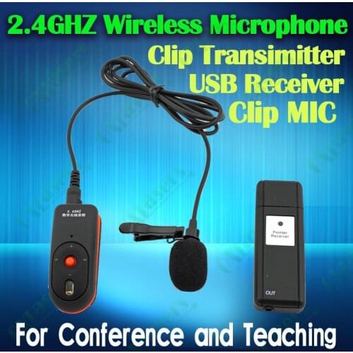 HOT SALE! OXLasers tie clip lapel 2.4G wireless microphone for teachers conference microphone for sales promotion