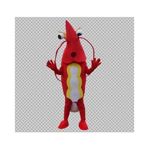 Shrimp Mascot Costume Lobster Langouste Crawfish Cartoon Cosplay Character Suit mascot cartoon character costume Outfit Carnival