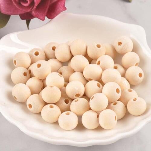 4/8/10/12/14/16/18/20/25/30mm Natural Wooden Round Spacer Beads For Jewelry making MT0211X