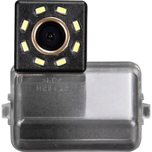 Misayaee Car Rear View Reverse Parking Camera Golden 8 Led for Mazda 6 CX-9 CX-7 CX-5 Besturn X80 B50 Night Vision Waterproof