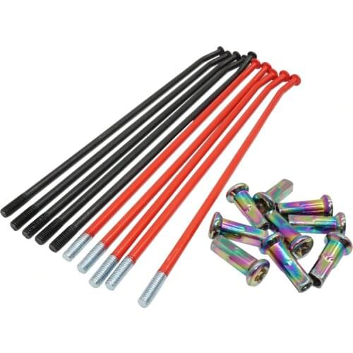 Motorcycle Wire Spokes Wheel Nipples Connector 17 18 21 Inch is Suitable For CRF KXF YZF WR SXF EXC TC BOSUER M2 M4 KAYO T6 K6