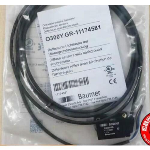 New Baumer background, inhibiting photoelectric sensor O300Y. GR-11174581 switch