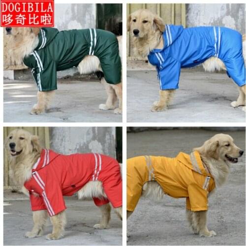 Pet clothing raincoat double layer dog raincoat spring and summer dog raincoat raincoat dog raincoat large