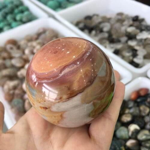 Ocean jasper quartz sphere crystal polished ball reiki healing natural stone and minerals home decoration for sale 1pcs
