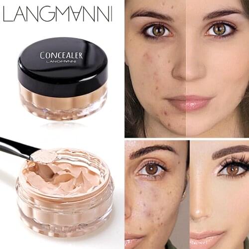 Langmanni 12ml/pcs Concealer Beauty Face Makeup Professional Hide Blemish Make Concealer Stick Foundation Makeup Full Cover Base