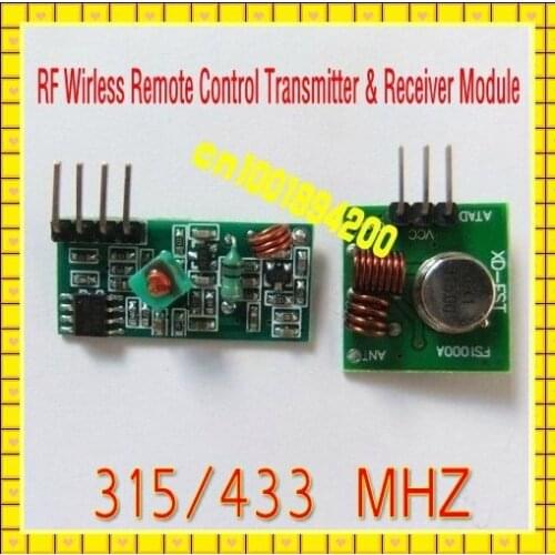 Free Ship DC5V Radio RF Wireless Transmitter Receeiver Module System for Burglar Alarm Wireless System for Enginner 315/433MHZ