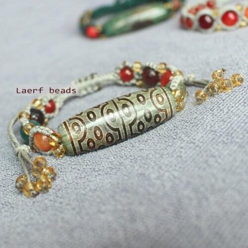 Adjustable Hand Made Dzi Agates Bracelets luxury Gift for Woman ,Many Patterns can pick