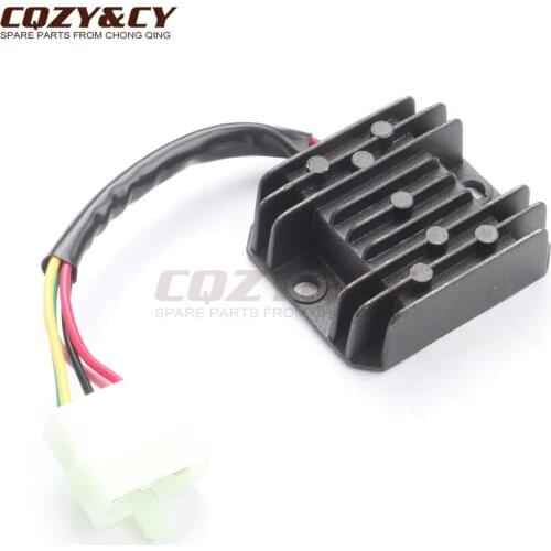 Voltage Regulator Rectifier 5 Wires 5 pin 12V for KYMCO Agility 2T R16 10 Rs Naked 2T 10 Like 2/4T 09 Super 8 2/4T 07-09 50cc