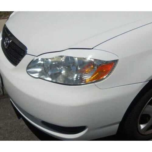 Fiberglass Headlight Eyelids Eyebrows for 2003-2007 Toyota Corolla USDM JDM