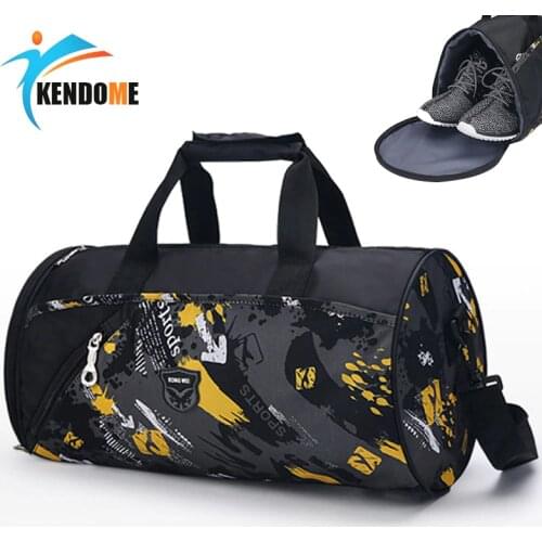 Top Nylon Outdoor Waterproof Sports Gym bags Training Multifunction Shoulder Bag With Independent Shoes Pocket Travel Handbag