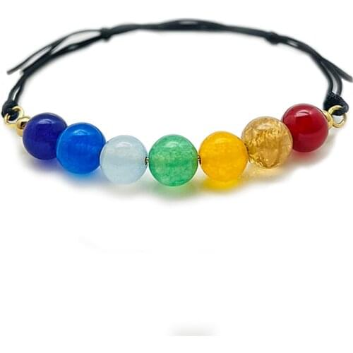 Boho Handmade Natural Stone Beaded Bracelets for Women Lace Up Multi Color Stone Wedding Bracelet Charm Party Gift Wholesale