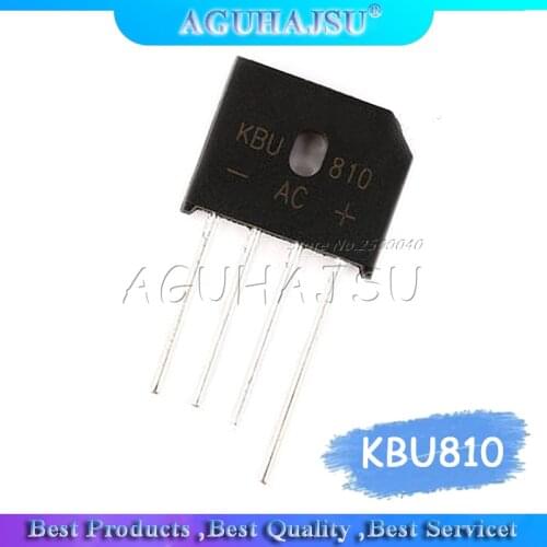 10PCS/LOT KBU810 KBU-810 8A 1000V diode bridge rectifier new and original IC