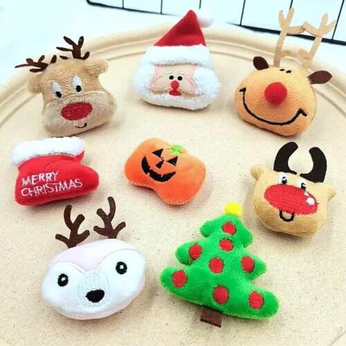10pcs cartoon dolls Patches Appliques for diy chrismas decration Sewing Supplies DIY Hair Clip Accessories