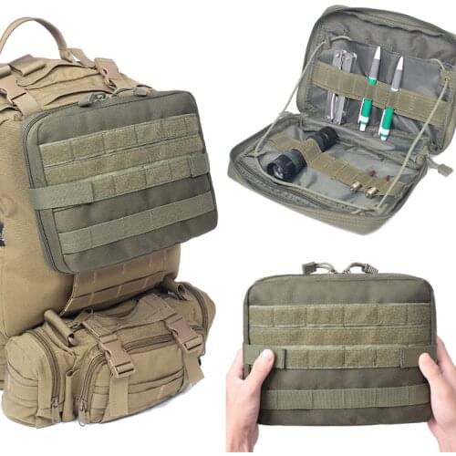 1000D Nylon Tactical Molle Admin Pouch Medical EMT Utility EDC Bag Attachment Pouch Hunting Emergency First Aid Waist Belt Bag