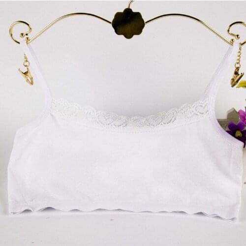 5pcs/lot bras teens girls Underwear Kids Cotton Solid Color summer Childrens harness Teenage 8-14Y pinkycolor Hipster Sport