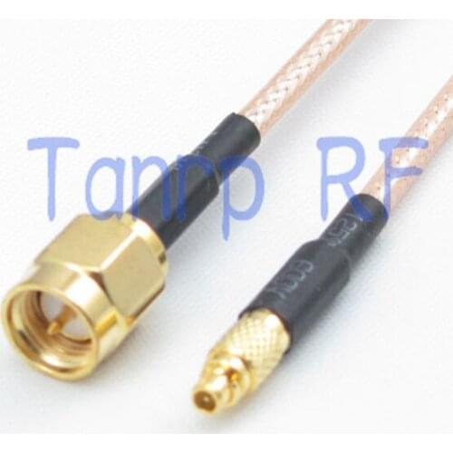 6in MMCX male plug to SMA male plug RF adapter connector 15CM Pigtail coaxial jumper cable RG316 extension cord