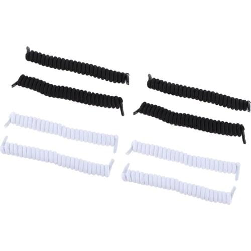 8 Pack Disability Coil Elastic No Tie Shoelaces Running Triathlon Shoe Laces