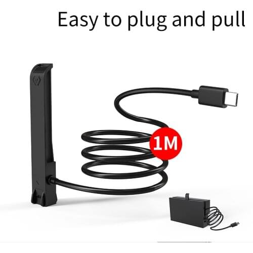 AOLION For Nintendo Switch Base Usb C Extender Cable TV Video Base Extension Cable NS Data Transfer V4 Charging Extend Wire Cord