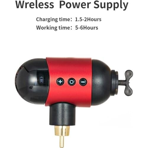 Wireless Tattoo Power Supply Power Pack Lightweight Mini Portable Power Supply DC Tattoo Supply RCA Tattoo Pen Rotary Machine