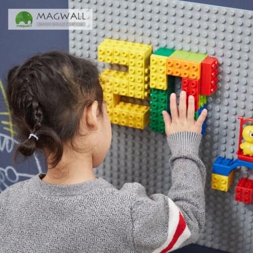 Magwall Blocks Graffiti Wall children magnetic ahesive early education game basic set magic creative