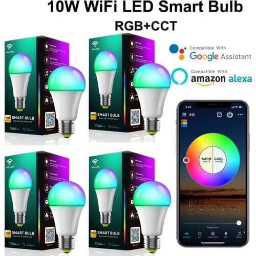 E27 LED2.4GWiFi bluetooth remote control remote control RGB light full color 5 way light bulb smart LED light bulb for home