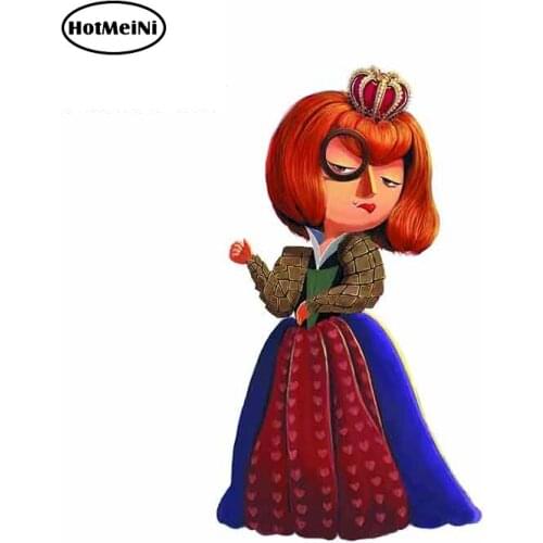 HotMeiNi 13cm x 7.6cm For Alice In Wonderland Fine Decal Waterproof Funny Graffiti Sticker 3D Car Stickers VAN Decoration