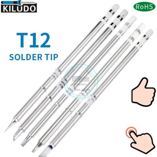 KILUDO T12-K T12-BC3 T12-D24 T12-D32 T12-ILS Iron Tips for Hakko Soldering Rework Station FX-951 FX-950 Control Temperature