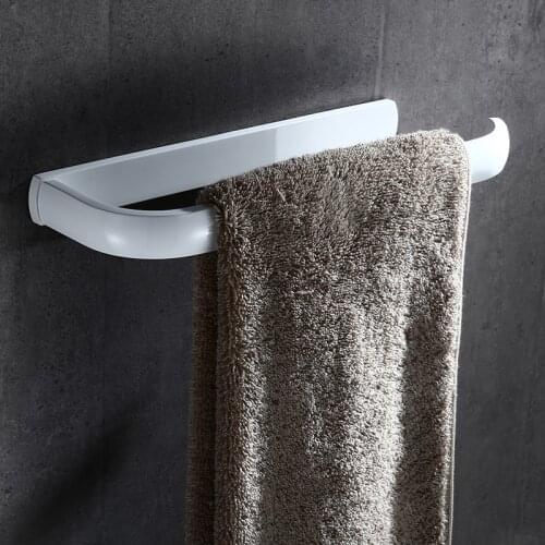 European Style fashion brass white towel ring square bath towel rings bathroom accessories towel rack bathroom towel bar