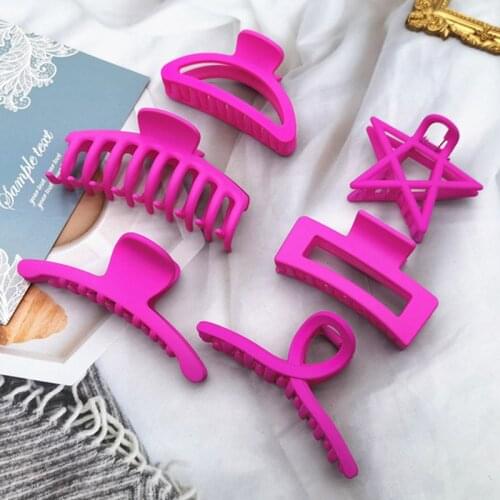 Korean Elegant Rose Grab Clip Large Acetate Hair Clip Crab Hair Claws for Women Girl Hair Accessories Hair Style Makeup