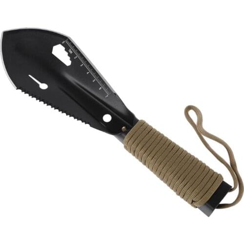 Metal Detector Garden Serrated Edge Digger Digging Tool Garden Shovel with Sheath Stainless Steel