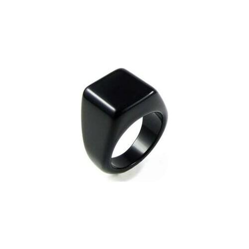 Mens Black red green Onyx Rings Korean tidal tail ring fashion jewelry personalized retro single men and women couple rings