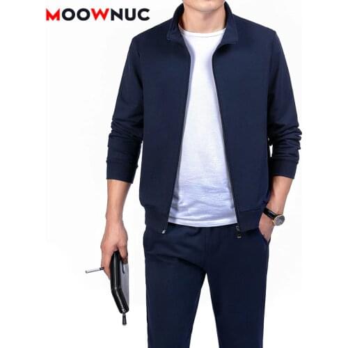 Mens Set Pant + Hoodies New 2020 Male Jogger Thick Loose Youth Two Piece Suit Fashion Mens Clothing Spring Casual Solid MOOWNUC