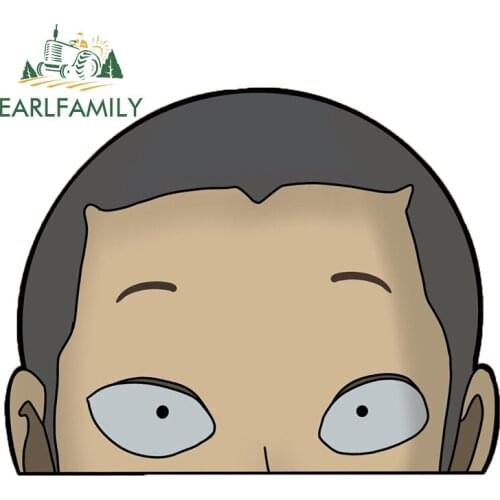 EARLFAMILY 13cm x 10.2cm For Haikyuu Peeker Motorcycle Car Stickers Fashion Decal Bumper Waterproof Scratch-Proof Decoration