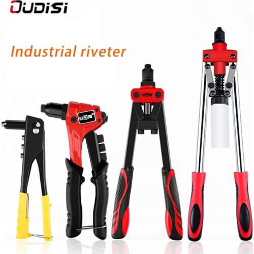 OUDISI Riveter Gun Heavy-duty Manual Rivet Gun Kit Nuts Nail Gun Household Repair Tools Pull Willow Gun Threaded Rivet Inserts