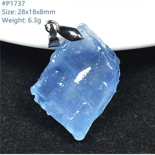 Necklace Pendant Natural Blue Aquamarine Stone For Women Lady Man Gift Ocean Crystal Water Drop Beads Gemstone Jewelry AAAAA