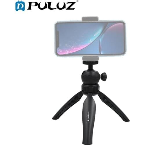 PULUZ 20cm Mini Portable Table Tripod Pocket Plastic Tripod Mount with 360 Degree Ball Head for Smartphones/GoPro,/DSLR Cameras