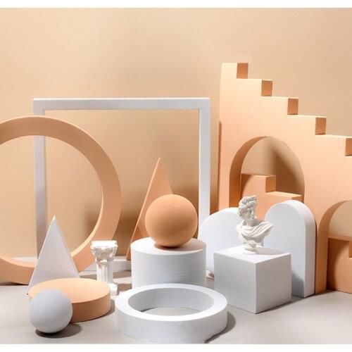 Multicolor Geometric Stereo Shooting Props Ins Youtube Posing Ornaments PhotographyTable Cube Photography Prop Decoration