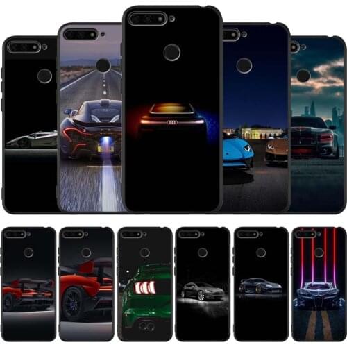Cool sports car black Silicone Phone Case For honor 30 20 Pro 8 8X 9 10 20 Lite Mate 10 20 30 Lite Pro cover