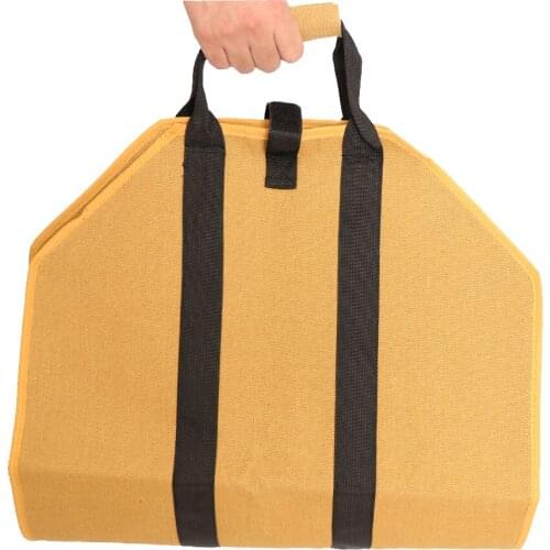 Strong Canvas Firewood Carrier Log Carrier Holder Wood Carry Bag