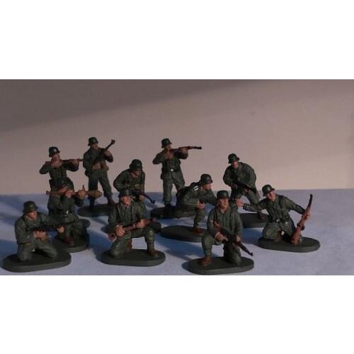 Super mini pvc figure Worrld WarrII Germanarmy sand table soliders 11pcs/set